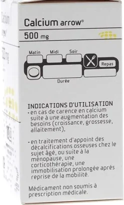 Calcium Arrow 500 mg – 60 comprimés à sucer