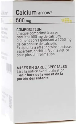 Calcium Arrow 500 mg – 60 comprimés à sucer