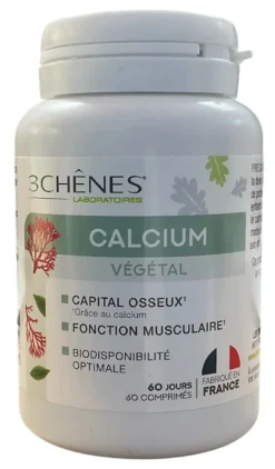 Calcium végétal 3 Chênes - pot de 60 comprimés