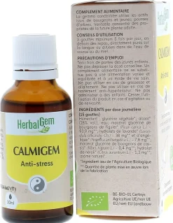 Calmigem anti-stress HerbalGem - flacon compte-gouttes de 30 ml