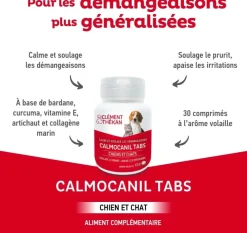 Calmocanil tabs démangeaisons chiens et chats Clément Thékan - pot de 30 comprimés