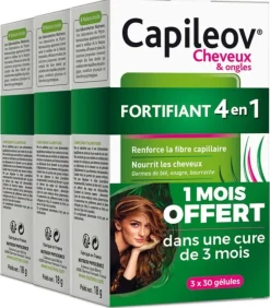 Capileov Fortifiant 4 en 1 cheveux et ongles Nutreov