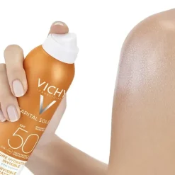 Capital Soleil brume hydratante invisible SPF50+ Vichy - spray de 200ml + lait après-soleil 100ml offert