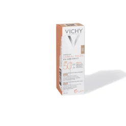 Capital soleil Fluide anti-photovieillissement teinté UV Age Daily SPF 50+ Vichy - flacon-pompe de 40 ml