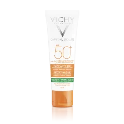 Capital Soleil SPF 50+ crème matifiante 3-en-1 Vichy - tube de 50 ml