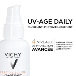 Capital Soleil UV-Age Daily fluide anti-photovieillissement SPF50+ Vichy