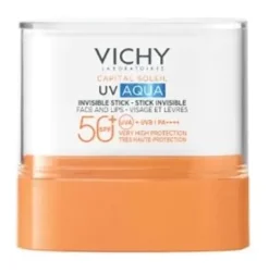 Capital Soleil UV aqua Stick invisible visage et lèvres SPF50+ Vichy - stick de 9g
