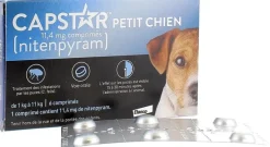 Capstar petit chien 11,4 mg comprimés de nitenpyram - 6 comprimés
