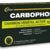 Carbophos 1200mg charbon végétal activé - boite de 40 comprimés à croquer