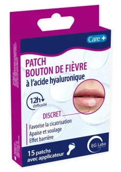 Care+ Patch boutons de fièvre EG Labo - boîte de 15 patchs