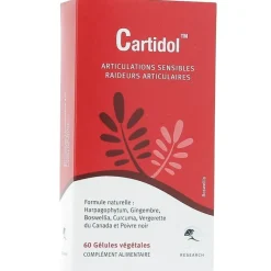 Cartidol Articulations sensibles Phyto Research - boite de 60 gélules végétales