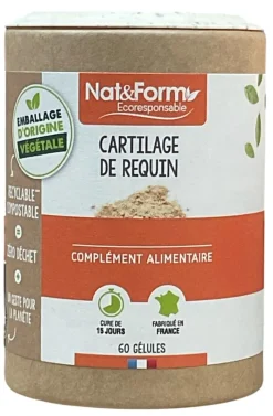Cartilage de requin Nat&Form - pot de 60 gélules