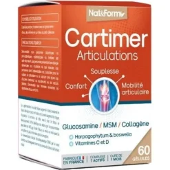 Cartimer articulation Nat&Form - pot de 60 gélules