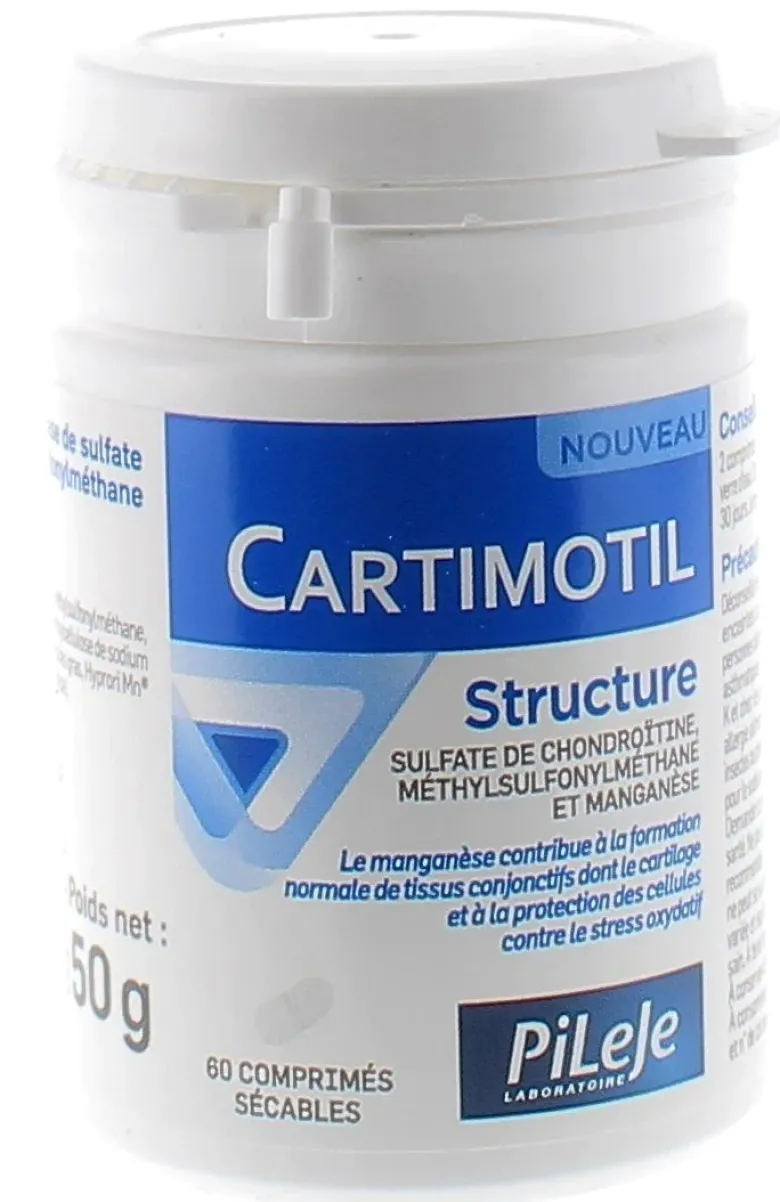 Cartimotil Structure PileJe - boîte de 60 comprimés sécables