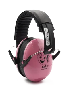 Casque anti-bruit pour enfants rose Quies - un casque