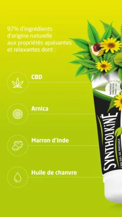 CBD Gel de massage Syntholkiné - tube de 50ml
