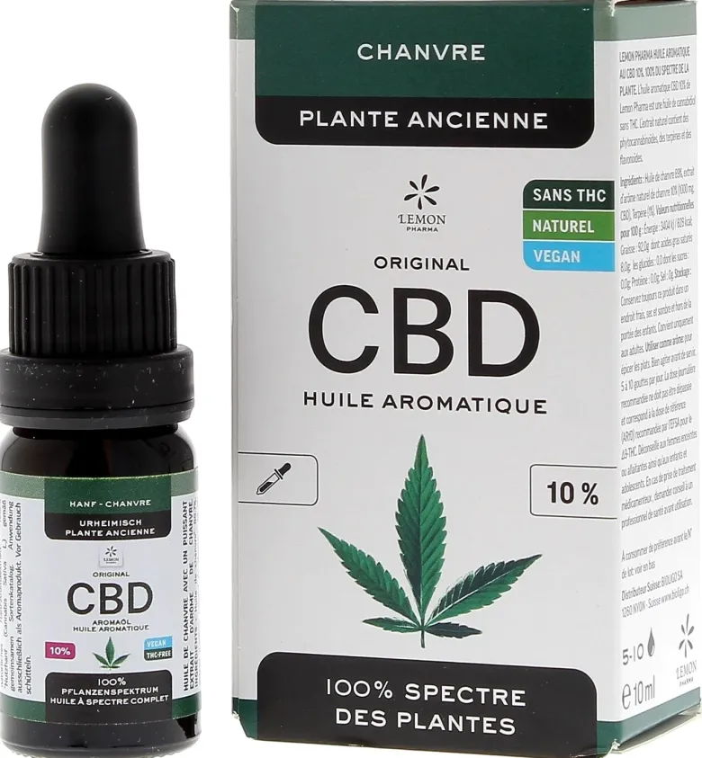 CBD 10% Lemon Pharma - flacon de 10ml