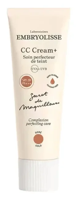 CC cream+ soin perfecteur de teint Embryolisse - tube de 30ml - Doré