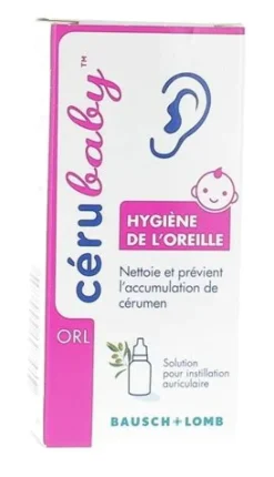 Cerubaby Solution auriculaire bébé Bausch Lomb - flacon de 15ml