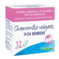 Chamomilla vulgaris 9CH Boiron – 12 suppositoires