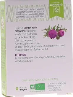 Charbon marie bio Dayang - boite de 30 gélules