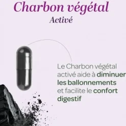 Charbon végétal Super Diet - boîte de 150 gélules