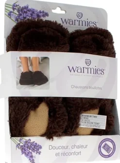 Chaussons bouillotte Warmies grain de millet micro-ondable Soframar