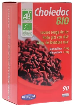 Choledoc Levure rouge de riz bio Orthonat - boîte de 90 gélules