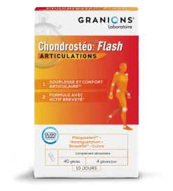 Chondrosteo flash articulations Granions - boîte de 40 gélules
