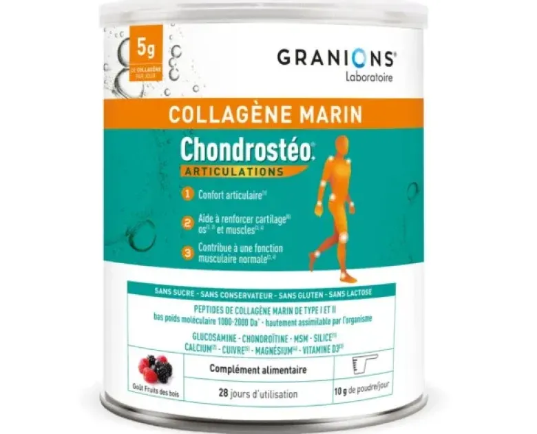 Chondrostéo Collagène marin Granions - pot de 280g