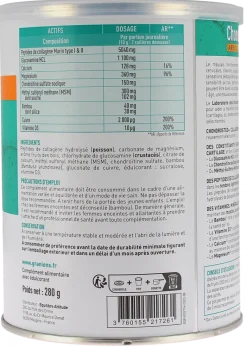 Chondrostéo Collagène marin Granions - pot de 280g