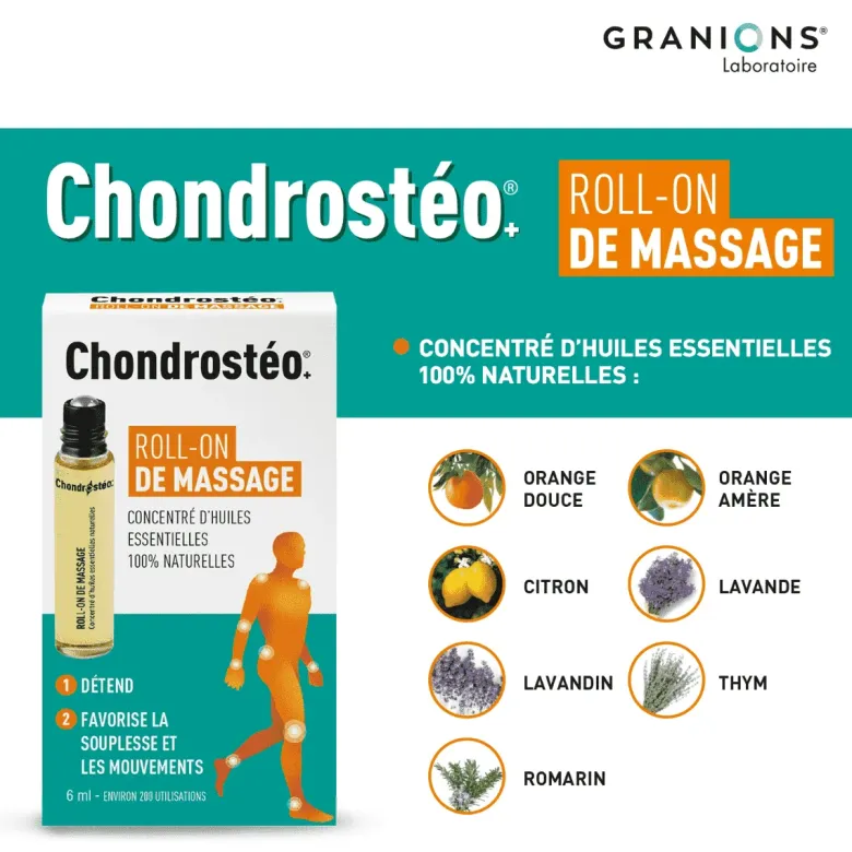 Chondrostéo roll-on de massage Granions - roll-on de 6ml