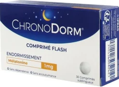 Chronodorm mélatonine 1mg Iprad - boîte de 30 comprimés sublingaux