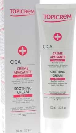 CICA crème apaisante réparatrice peaux sensibles et irritées Topicrem