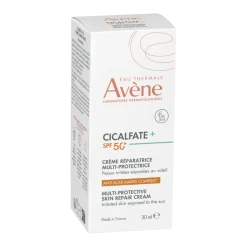 Cicalfate + Crème réparatrice multiprotectrice SPF50+ Avène - flacon-pompe de 30 ml