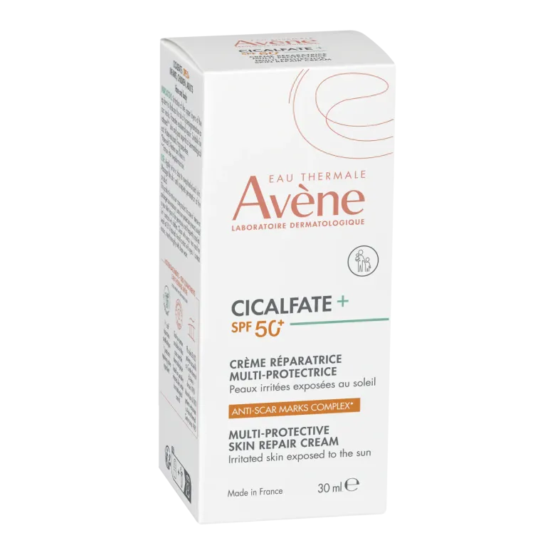 Cicalfate + Crème réparatrice multiprotectrice SPF50+ Avène - flacon-pompe de 30 ml