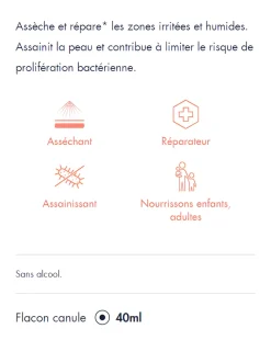 Cicalfate lotion asséchante réparatrice Avène - flacon de 40 ml