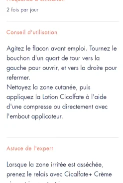 Cicalfate lotion asséchante réparatrice Avène - flacon de 40 ml