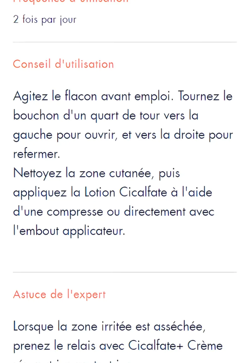 Cicalfate lotion asséchante réparatrice Avène - flacon de 40 ml