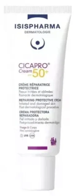 Cicapro crème réparatrice protectrice SPF50+ Isispharma - tube de 40ml