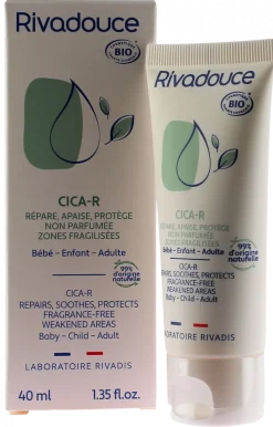 Cica-R Crème réparatrice bio Rivadouce - tube de 40ml