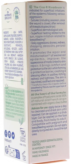 Cica-R Crème réparatrice bio Rivadouce - tube de 40ml