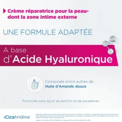 Cicatridine crème acide hyaluronique