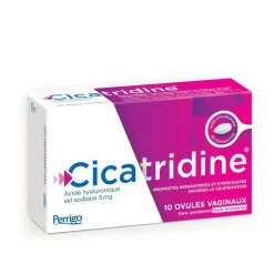 Cicatridine ovule acide hyaluronique Perrigo - boite de 10 ovules
