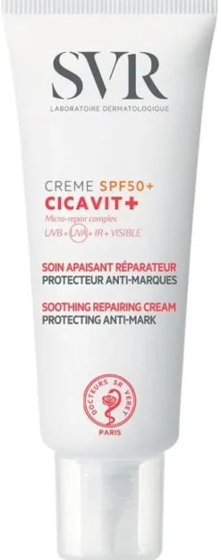 Cicavit+ crème SPF50+ soin apaisant réparateur SVR - tube de 40 ml