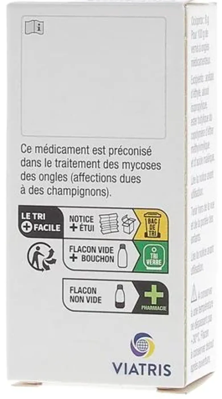 Ciclopirox 8 % vernis à ongles Viatris – 3 ml