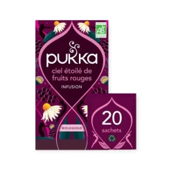 Ciel étoilé de fruits rouges Pukka - une boite de 20 sachets