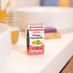 Circulation ginkgo hamamélis Juvamine – 30 gélules