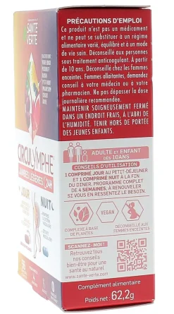 Circulymphe Jambes légères jour nuit Santé Verte - boîte de 56 comprimés