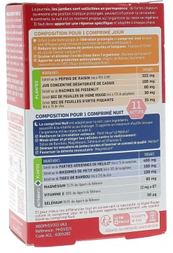 Circulymphe Jambes légères jour nuit Santé Verte - boîte de 56 comprimés